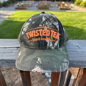 Camo Twisted Tea Hard Iced Tea Promo Mesh Baseball Cap Hat Camouflage